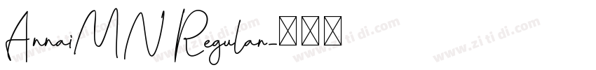 AnnaiMN Regular字体转换